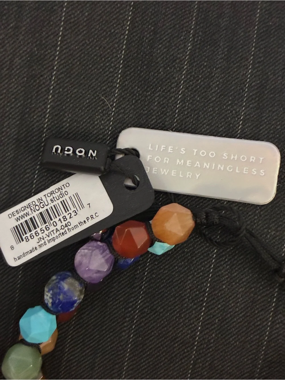 NWT Nogu 7 Chakras Double Bracelet